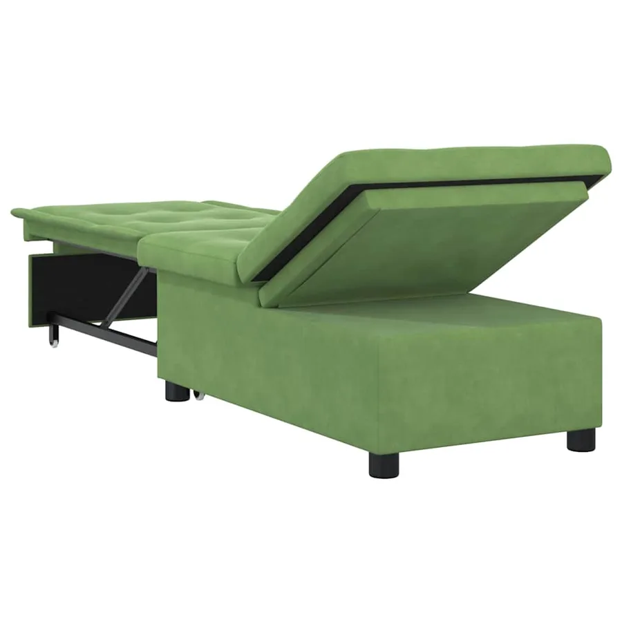 Canapé-Lit Vert clair 194 x 67 x 82 cm Velours - 6