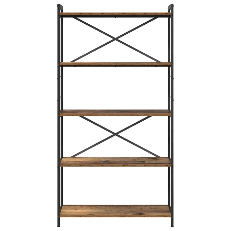 Étagère Bois ancien 80 x 30 x 155 cm Bois d'ingénierie - 5