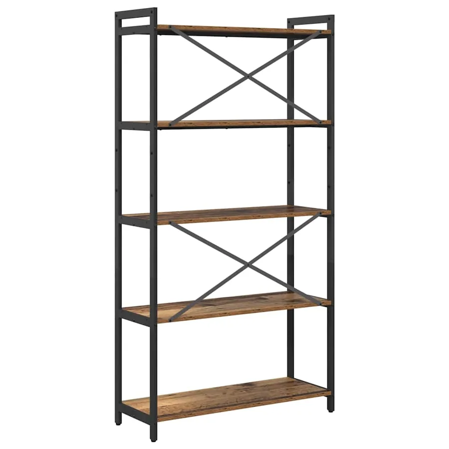 Étagère Bois ancien 80 x 30 x 155 cm Bois d'ingénierie - 7