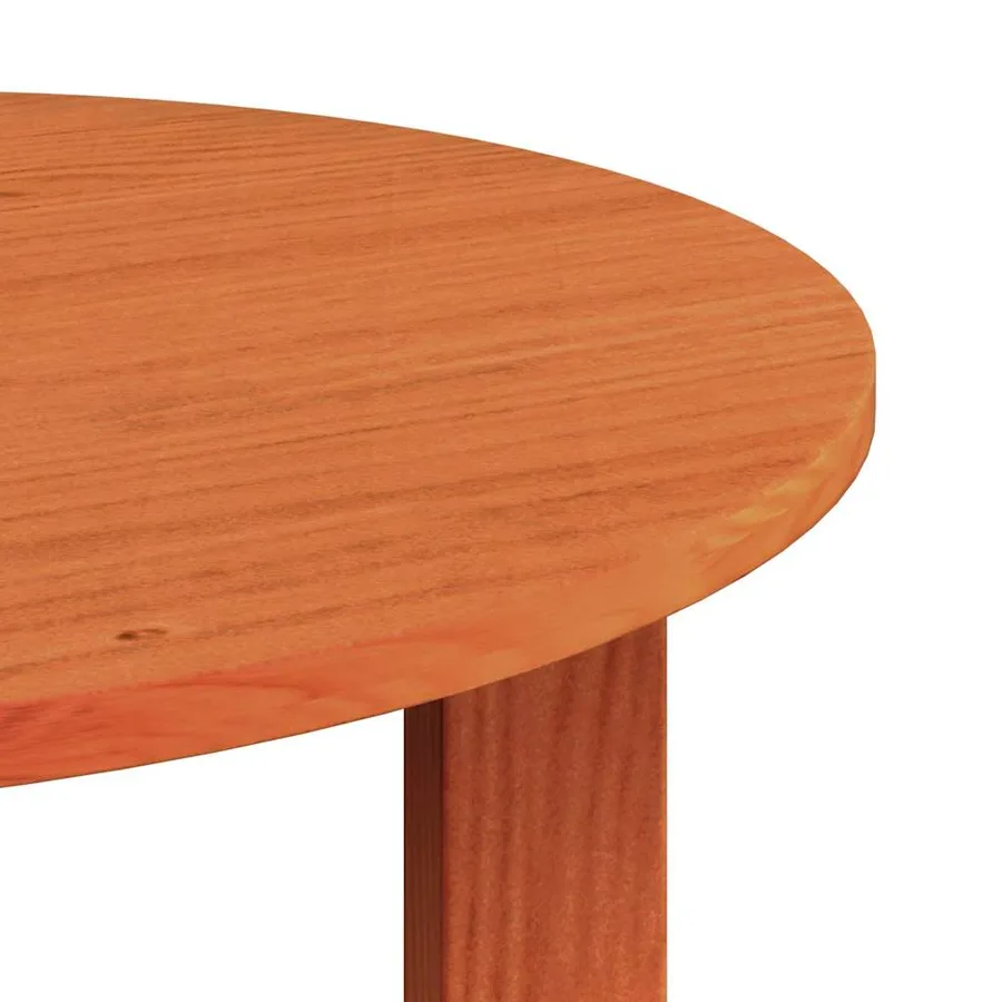 Table basse 2 pcs Brun cire Bois de pin massif - 13