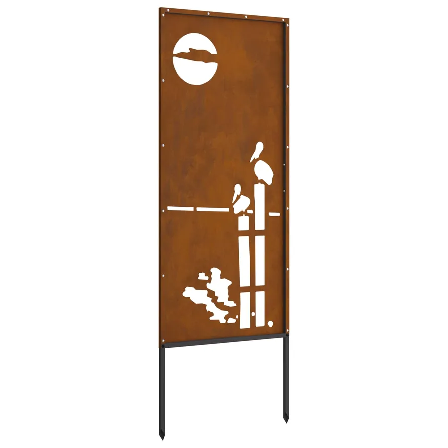 Écran de confidentialité de jardin Fretwork Rouillé 50 x 140 cm - 7