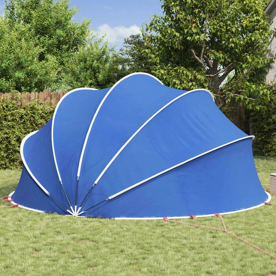 Dôme de piscine 500 x 500 x 236 cm Bleu azure - 4