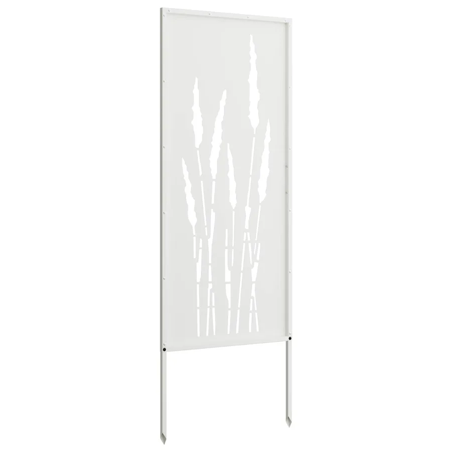 Écran de confidentialité de jardin Floral Blanc 50 x 140 cm - 5