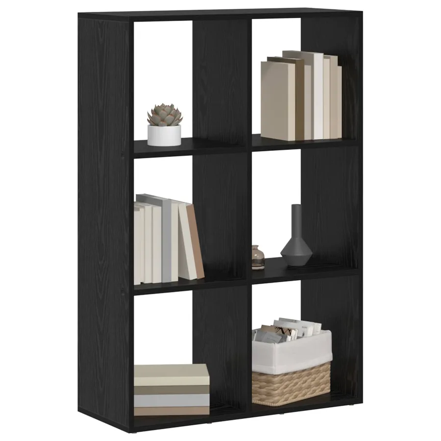 Bibliothèque Chêne noir 69,5 x 29 x 103,5 cm Bois d'ingénierie - 3