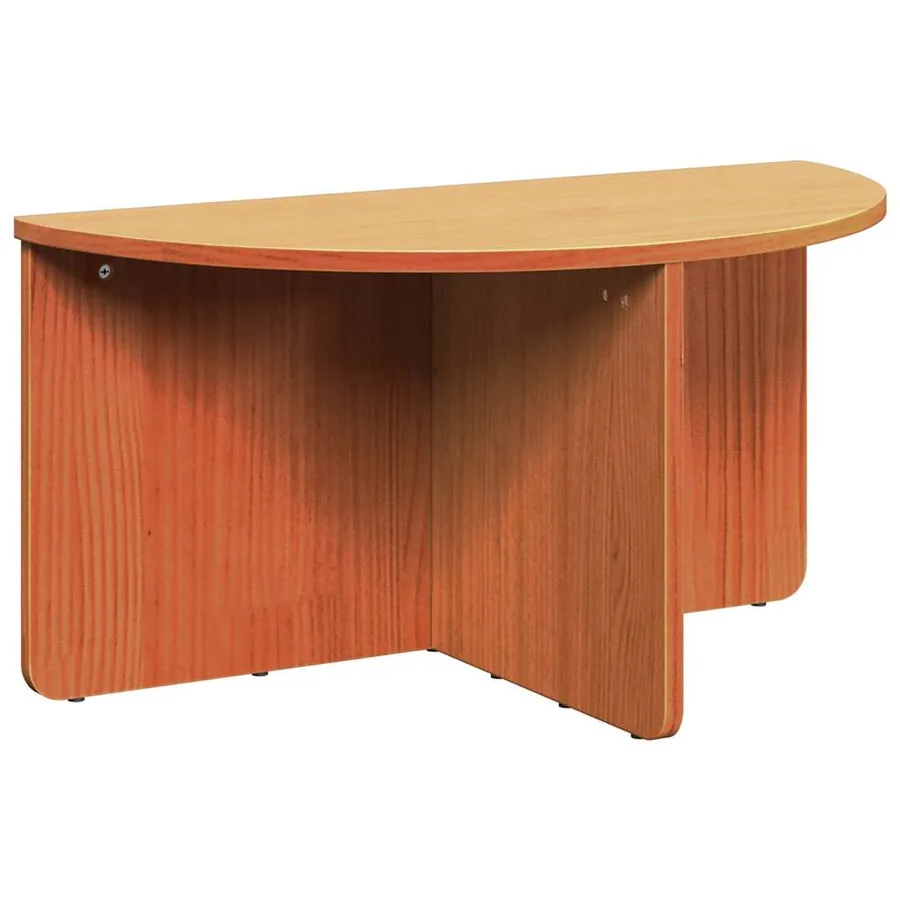 Table basse 2 pcs Brun cire Bois massif en pin - 7