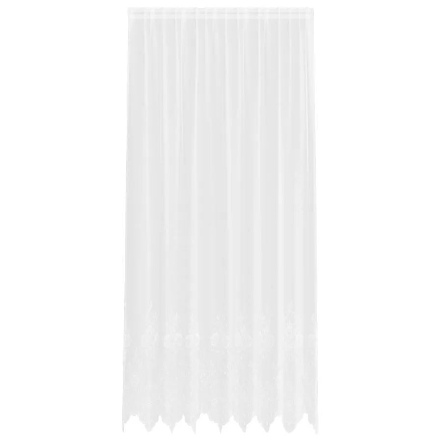Rideau en Dentelle avec des rideaux Blanc 260x200cm Polyester - 2
