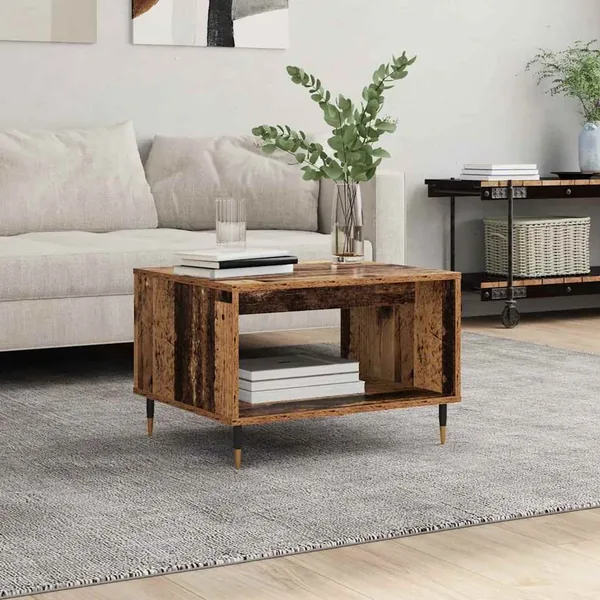 Table basse Bois ancien 60 x 50 x 40 cm Bois d'ingénierie