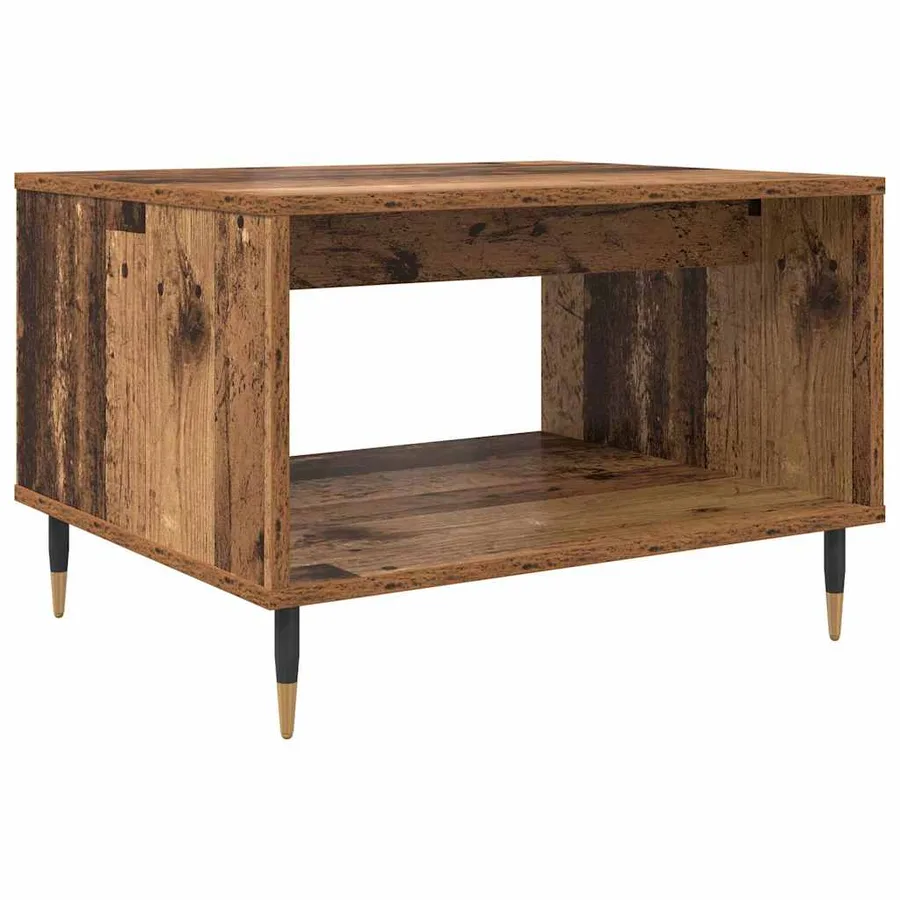 Table basse Bois ancien 60 x 50 x 40 cm Bois d'ingénierie - 2
