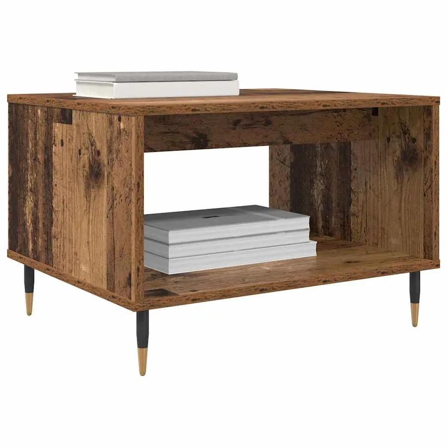 Table basse Bois ancien 60 x 50 x 40 cm Bois d'ingénierie - 3