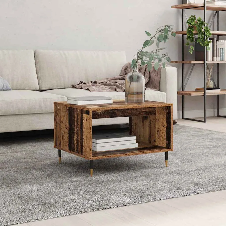 Table basse Bois ancien 60 x 50 x 40 cm Bois d'ingénierie - 4