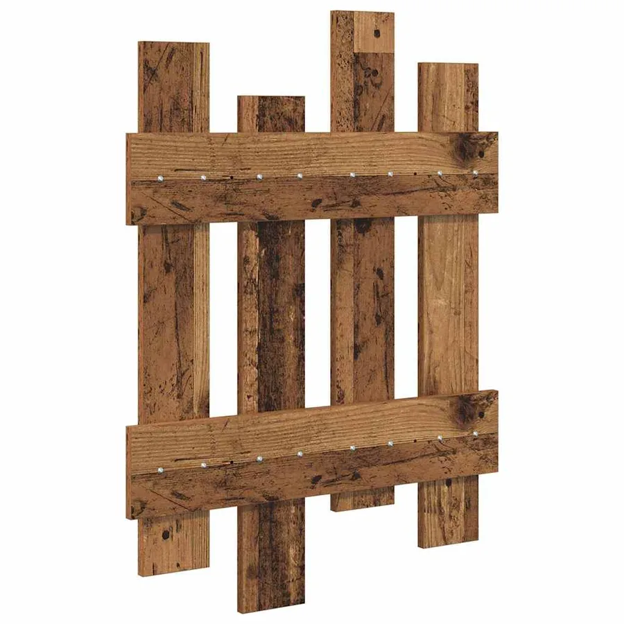 Porte-manteau mural Montage mural Bois ancien 60 x 3 x 82 cm - 7