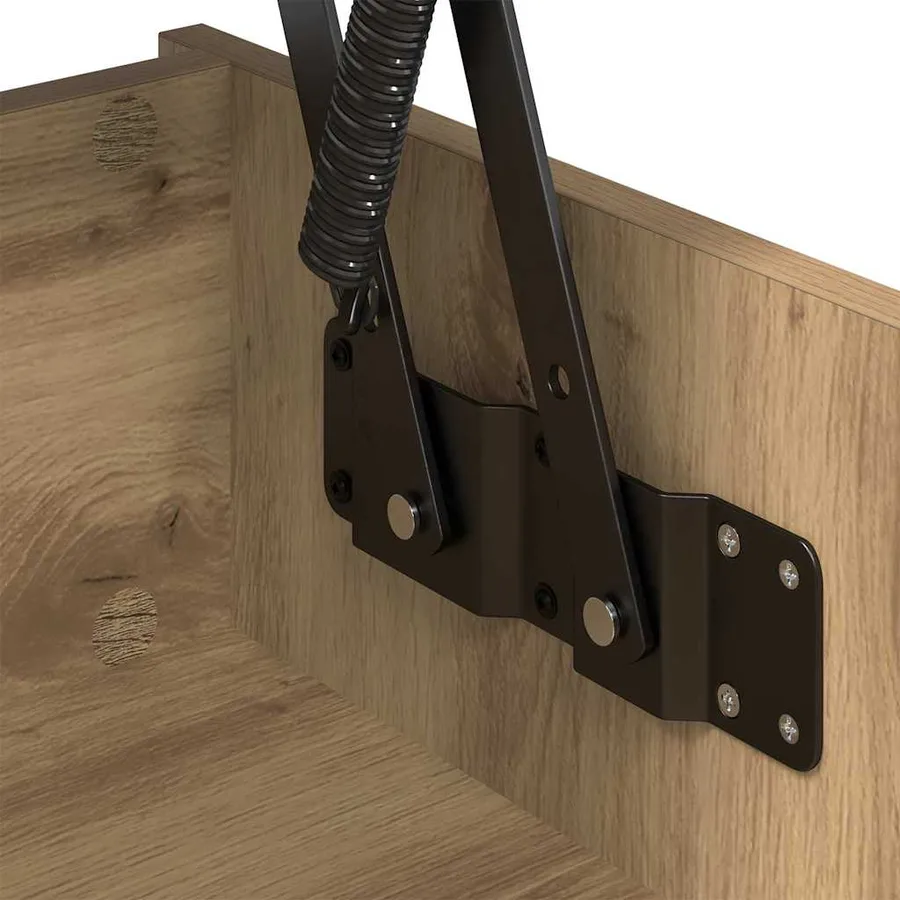 Table basse Chêne artisanal 80 x 50,5 x 41,5 cm - 9