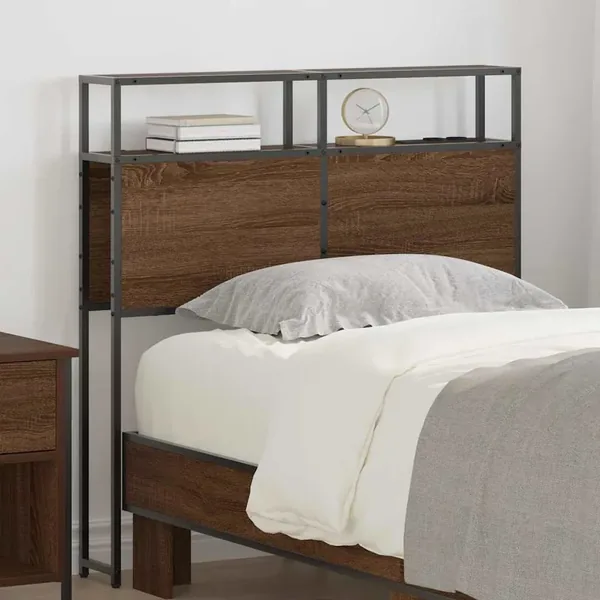 Tête de lit de rangement Chêne marron Bois d'ingénierie