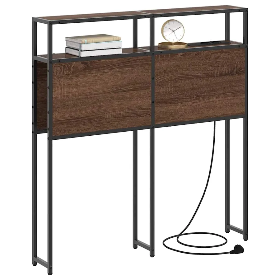 Tête de lit de rangement Chêne marron Bois d'ingénierie - 3