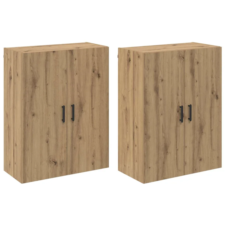 Armoire Murale 2 pcs Chêne artisanal 69,5 x 34 x 90 cm - 2