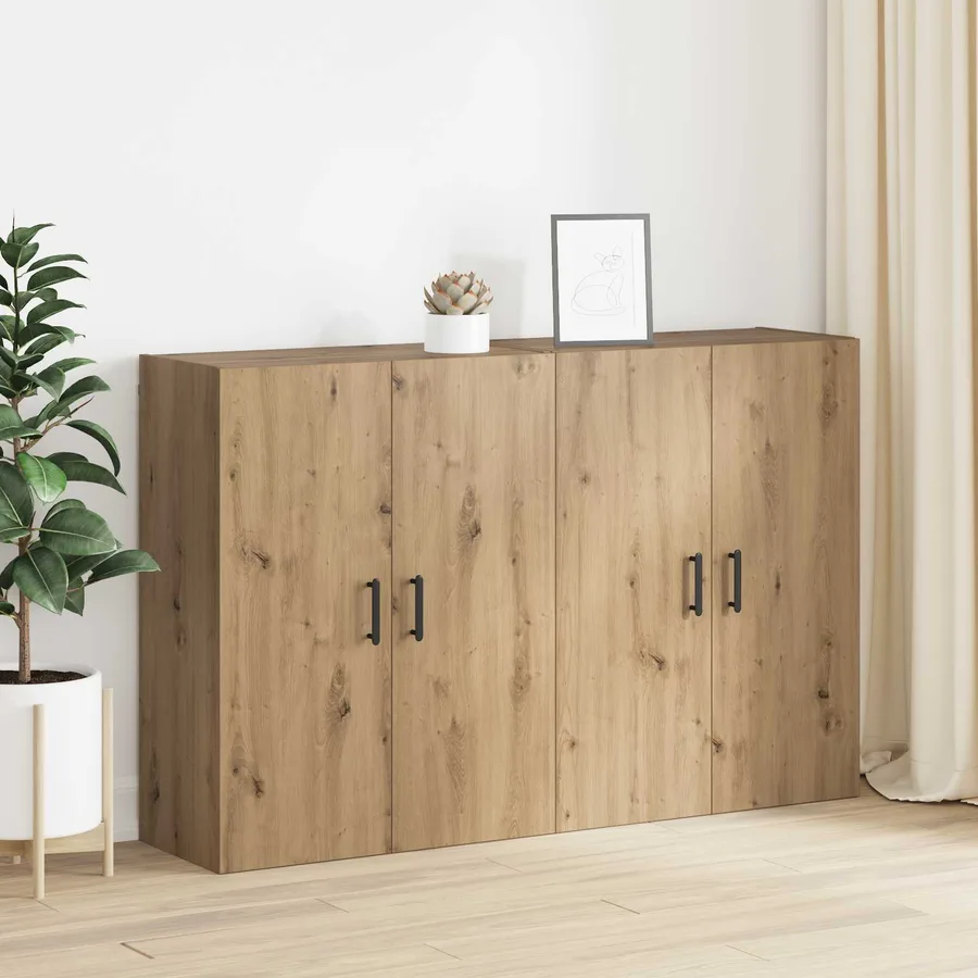 Armoire Murale 2 pcs Chêne artisanal 69,5 x 34 x 90 cm - 5