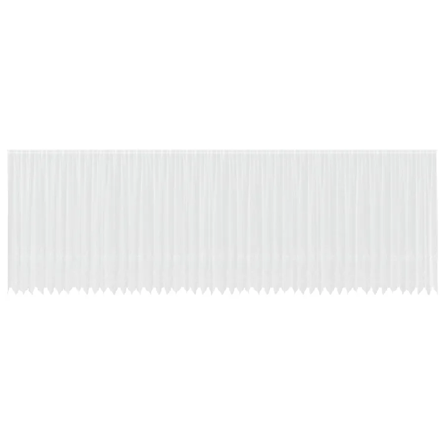 Rideau en Dentelle Floral Blanc 245 x 1200 cm Polyester - 2
