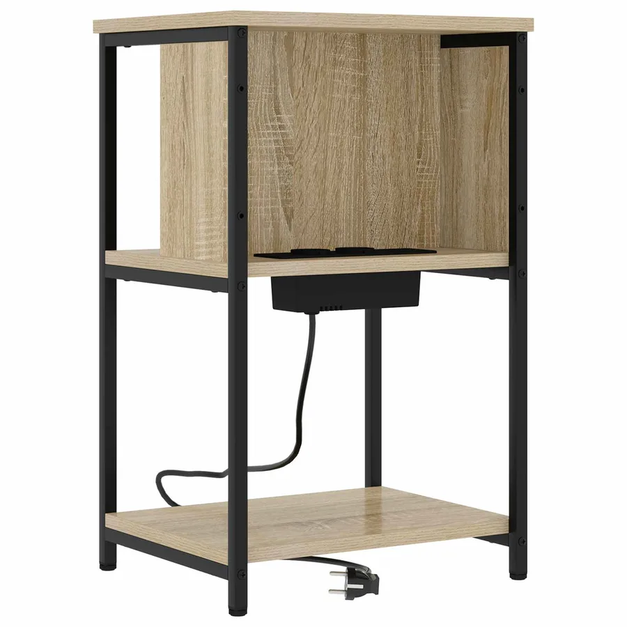 Cabinet de chevet 2 pcs Chêne Sonoma 38 x 31 x 61 cm - 3