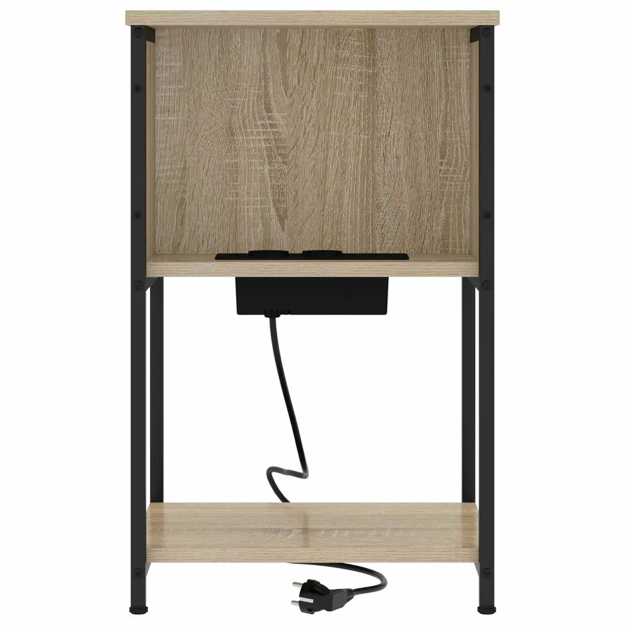 Cabinet de chevet 2 pcs Chêne Sonoma 38 x 31 x 61 cm - 4