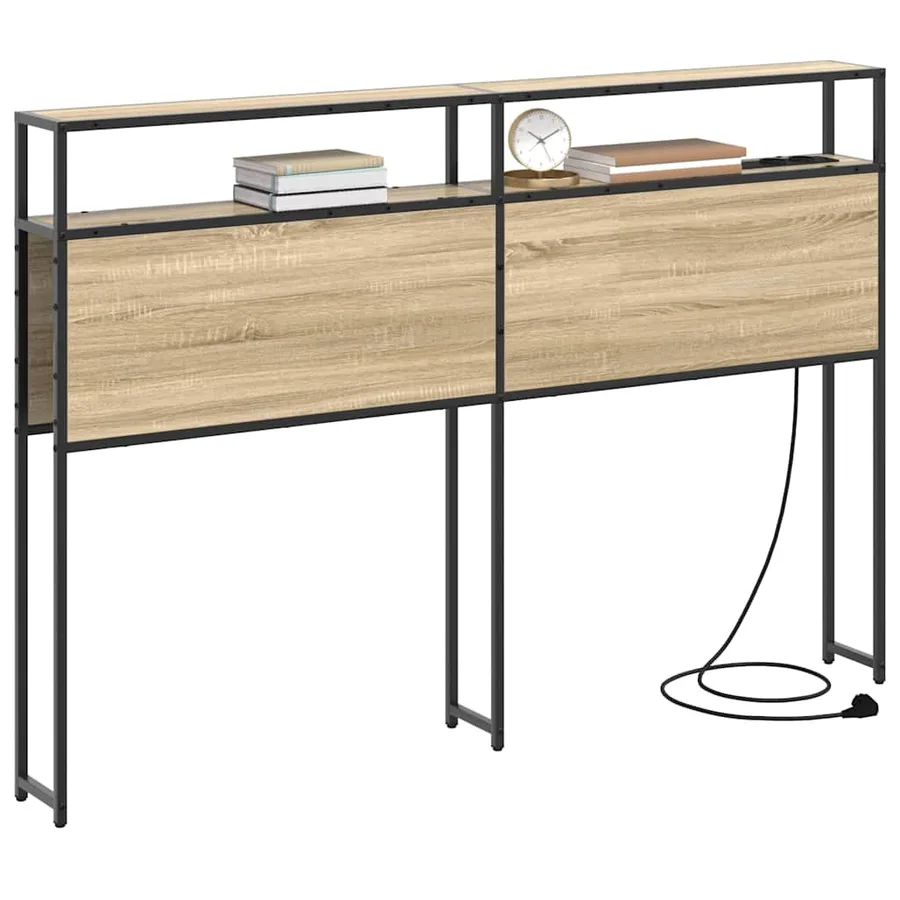 Tête de lit de rangement Chêne sonoma Bois d'ingénierie - 3