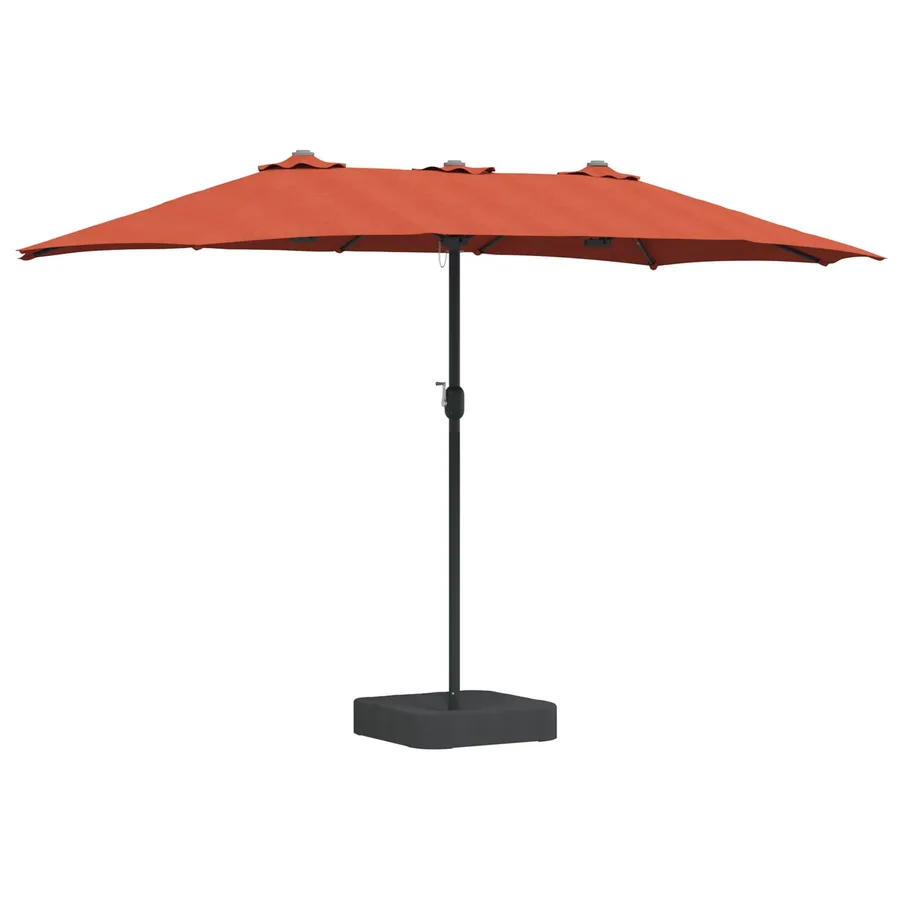 Parasol de jardin Terre cuite 385 x 209 x 244 cm Polyester - 2