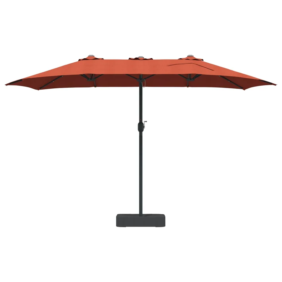 Parasol de jardin Terre cuite 385 x 209 x 244 cm Polyester - 4