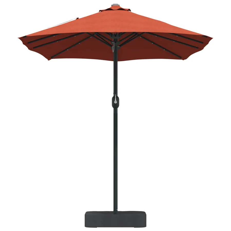Parasol de jardin Terre cuite 385 x 209 x 244 cm Polyester - 5