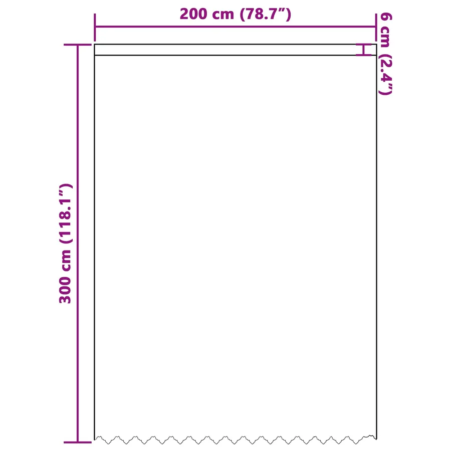 Rideau en Dentelle Floral Blanc 300 x 200 cm Polyester - 8