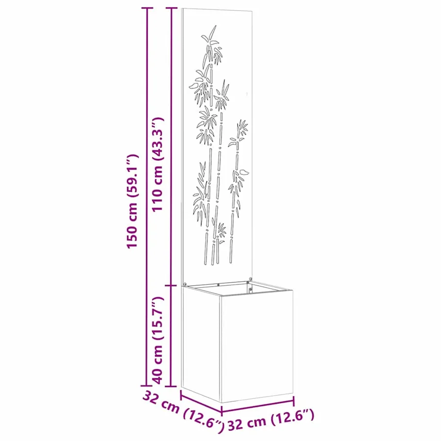 Écran de confidentialité de jardin Anthracite 32 x 140 cm - 11