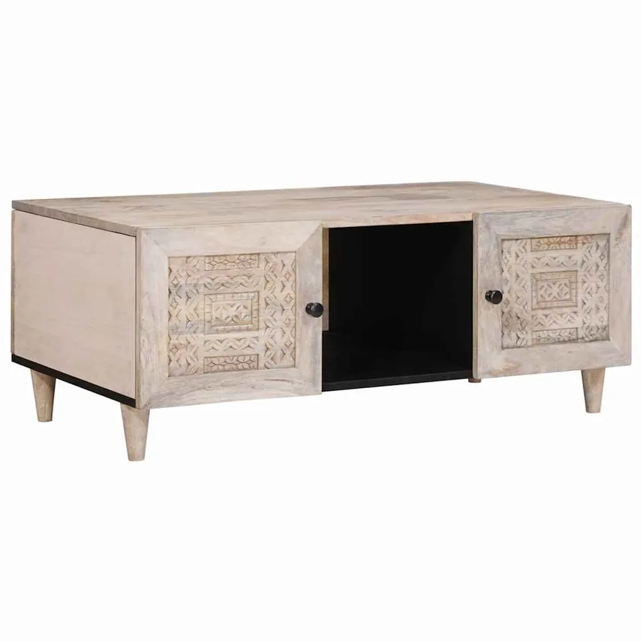 Table basse Blanc Blanchi 100 x 54 x 40 cm