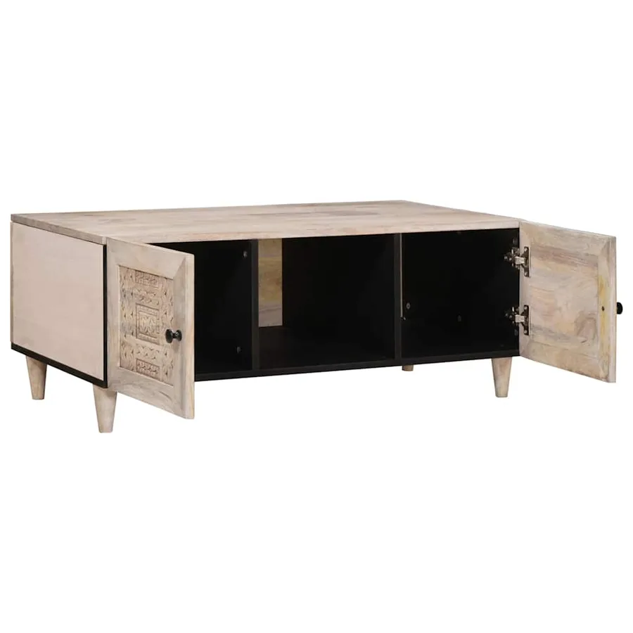 Table basse Blanc Blanchi 100 x 54 x 40 cm - 2