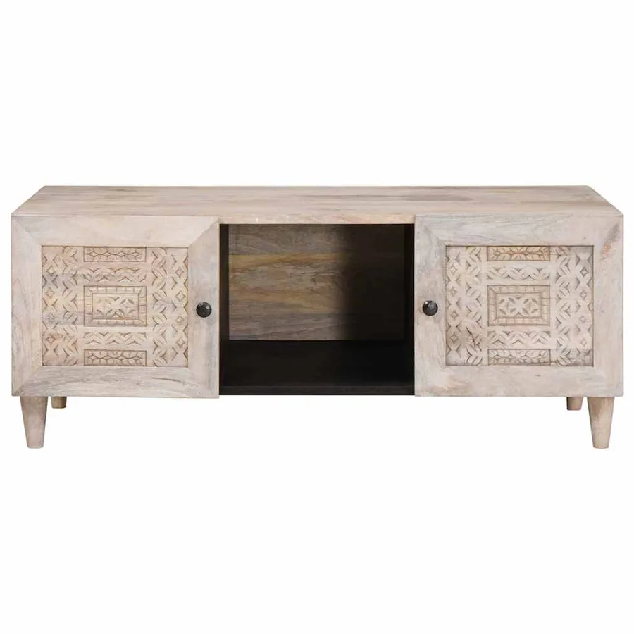 Table basse Blanc Blanchi 100 x 54 x 40 cm - 3