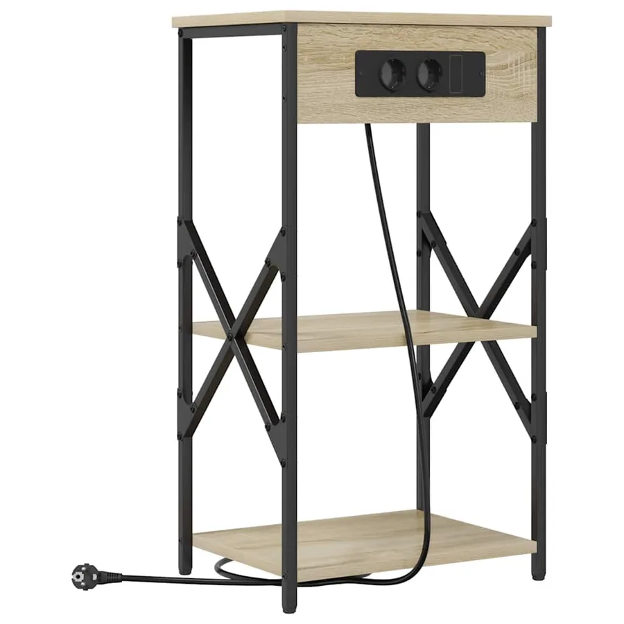 Cabinet de chevet 2 pcs Chêne Sonoma 41 x 31 x 76 cm - 5
