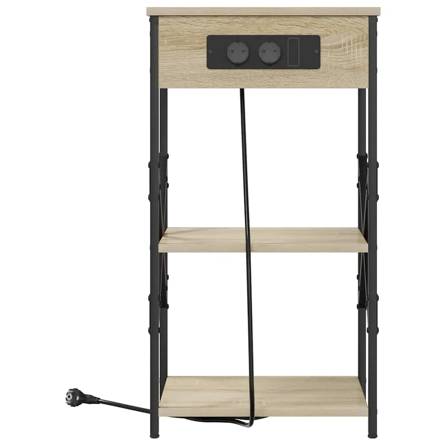 Cabinet de chevet 2 pcs Chêne Sonoma 41 x 31 x 76 cm - 6