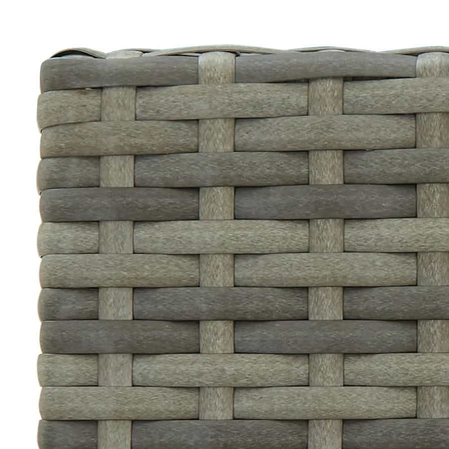 Ensemble de bar de jardin 5 pcs Résine tressée Gris - 14