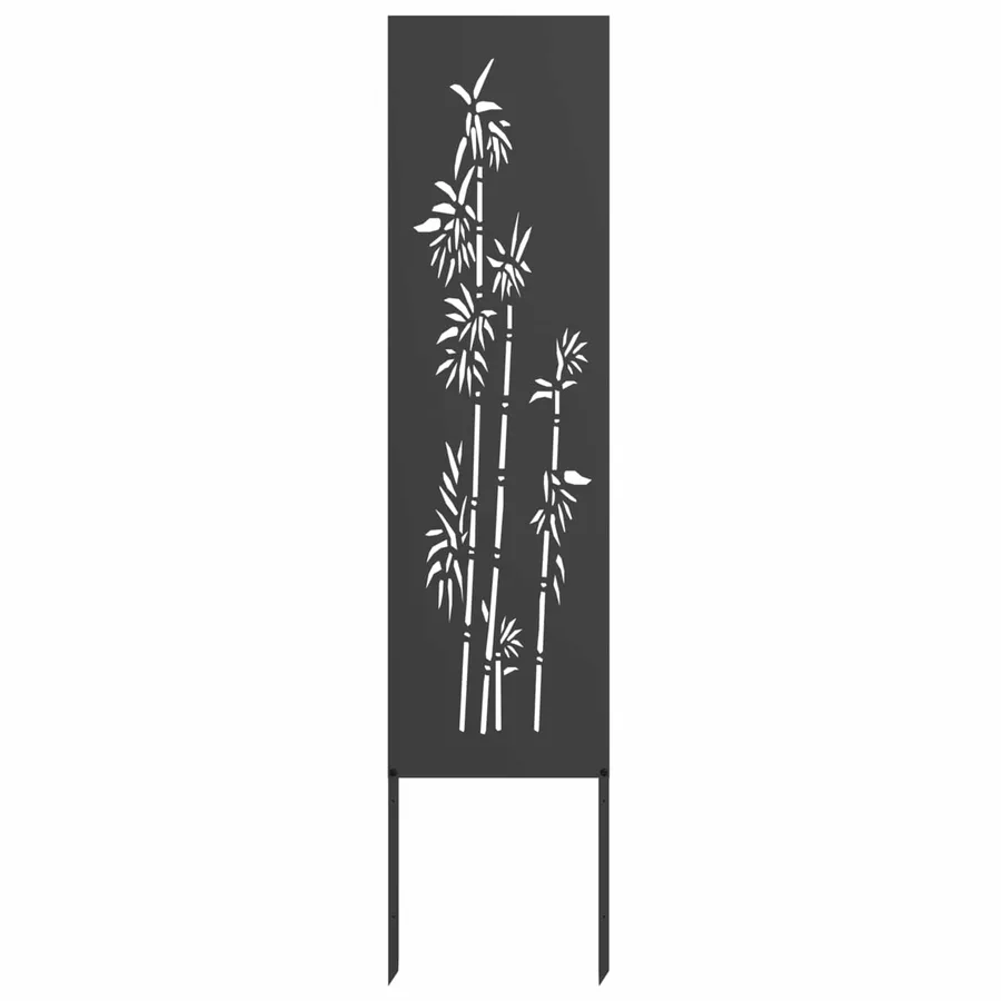 Écran de confidentialité de jardin Floral Noir 32 x 140 cm - 2
