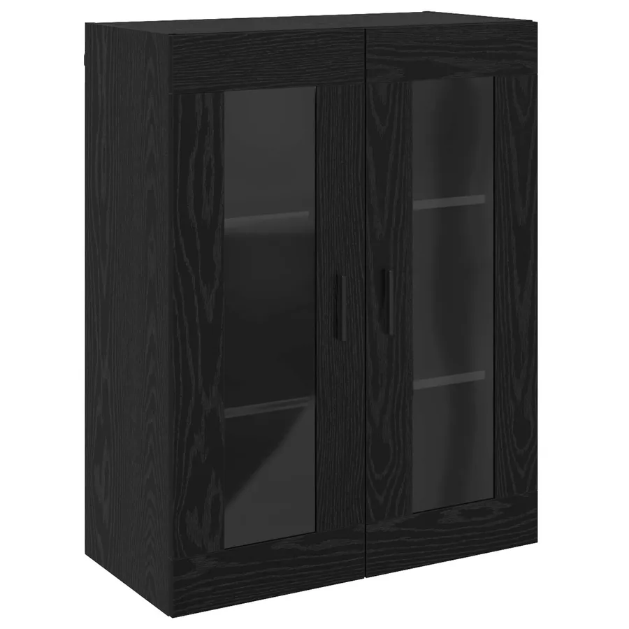 Meuble mural Noir 69,5 x 34 x 90 cm Bois d'ingénierie - 2