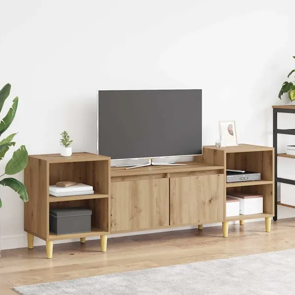 Meuble TV 160 x 35 x 55 cm Chêne artisanal Bois d'ingénierie