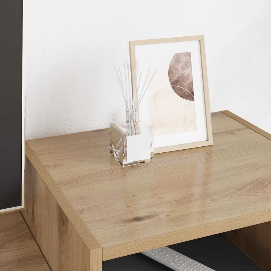 Meuble TV 160 x 35 x 55 cm Chêne artisanal Bois d'ingénierie - 4