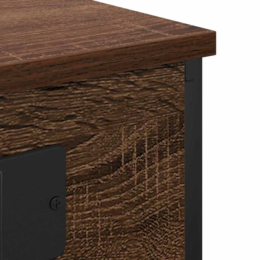 Cabinet de chevet 2 pcs Chêne brun 41 x 31 x 51 cm - 8