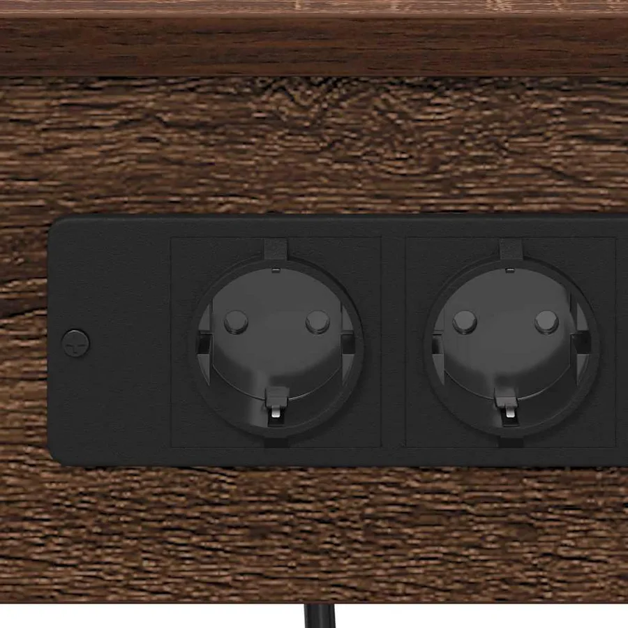 Cabinet de chevet 2 pcs Chêne brun 41 x 31 x 51 cm - 9