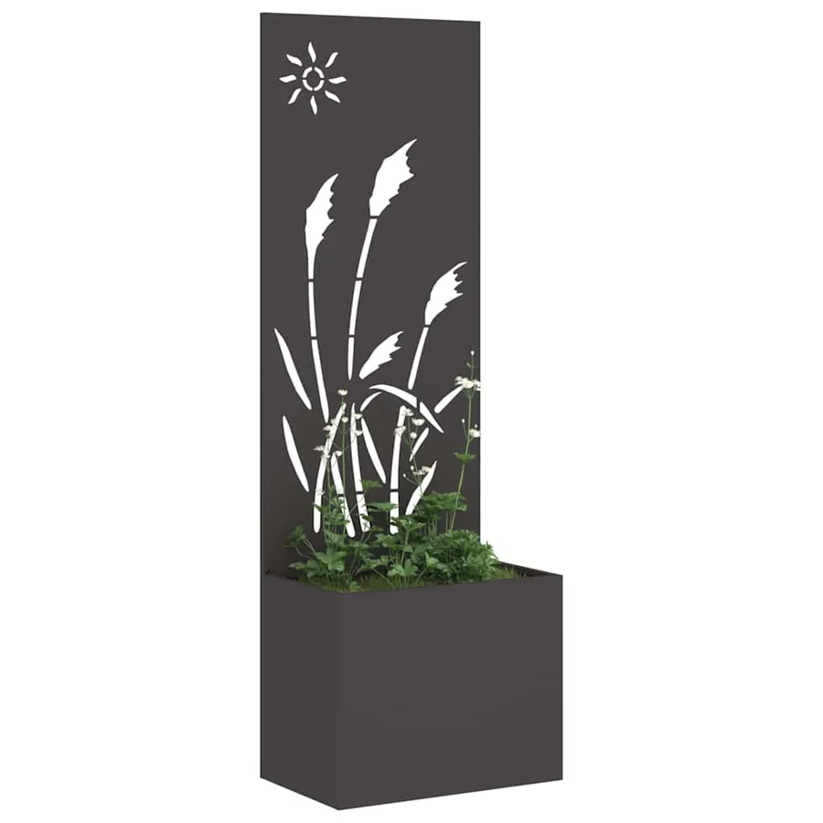 Écran de confidentialité de jardin Fretwork Noir 50 x 150 cm - 3