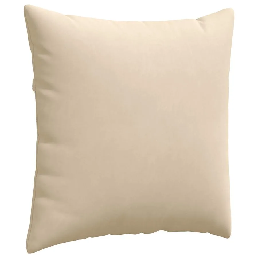Coussins de canapé 2 pcs Crème 80 x 80 cm tissu - 5