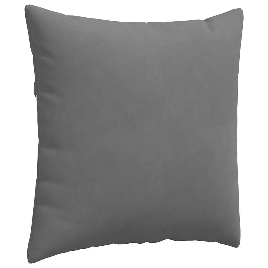 Coussins de canapé 2 pcs Gris foncé 80 x 80 cm tissu - 5