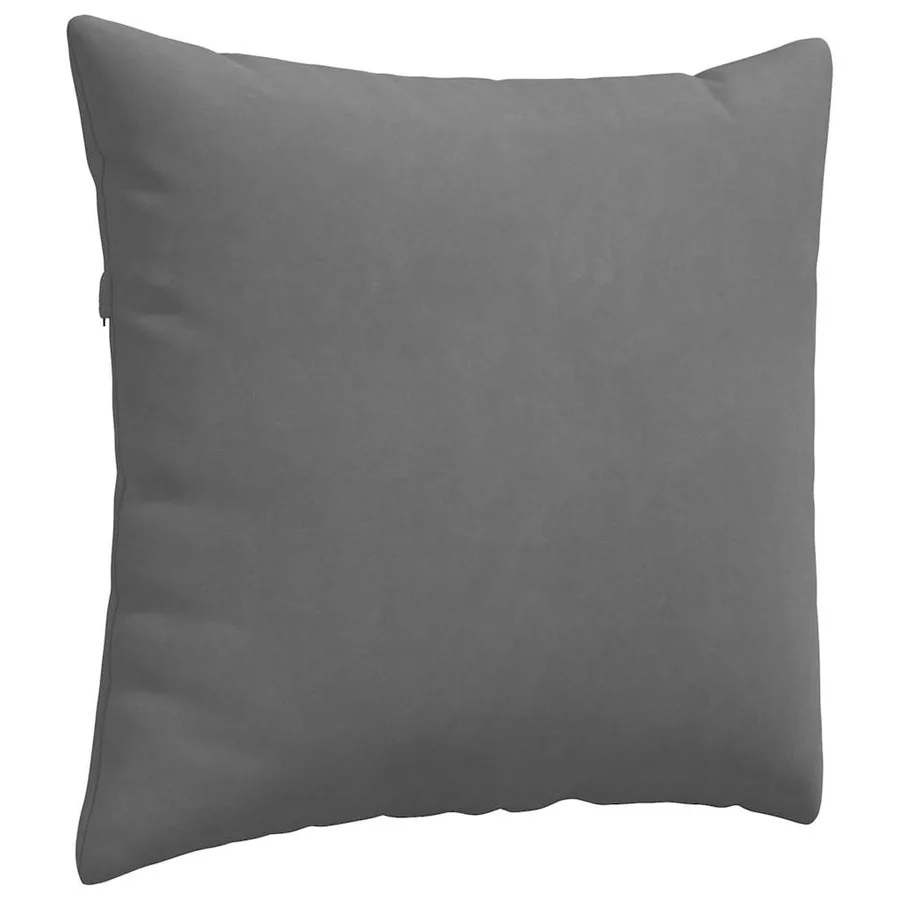 Coussins de canapé 2 pcs Gris foncé 50 x 50 cm tissu - 5