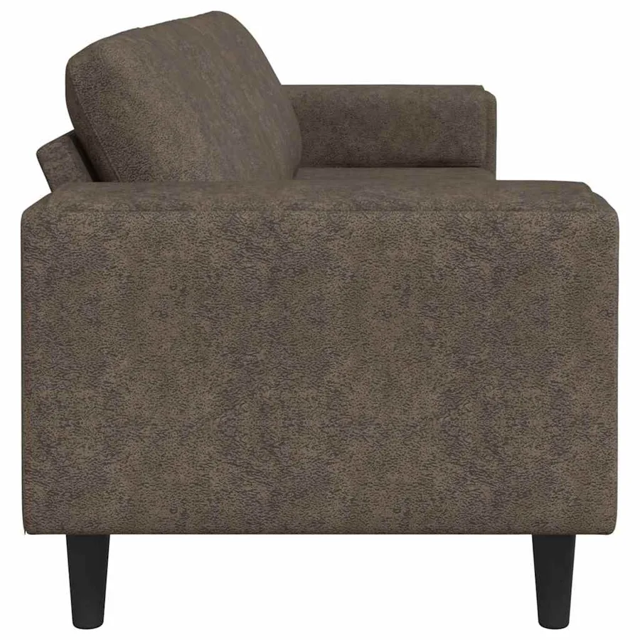 Canapé de salon Gris foncé 250 x 77 x 76 cm - 5