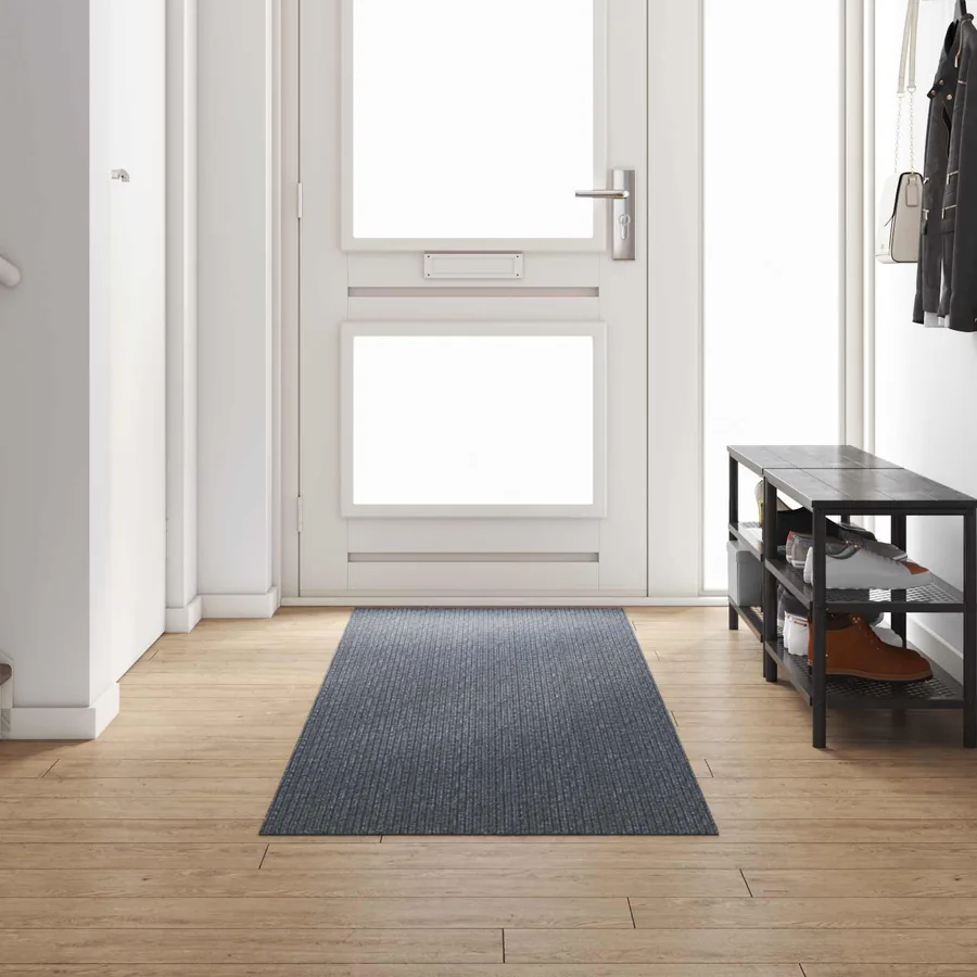 Tapis Couloir Gris 80 x 300 cm tissu