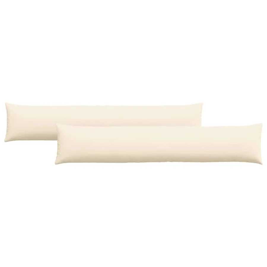 Coussins de canapé 2 pcs Crème 200 x 40 cm - 2