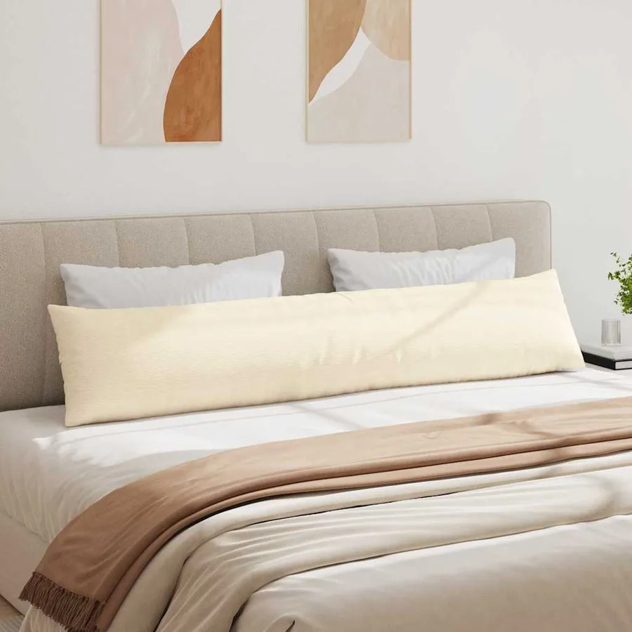 Coussins de canapé 2 pcs Crème 200 x 40 cm - 4