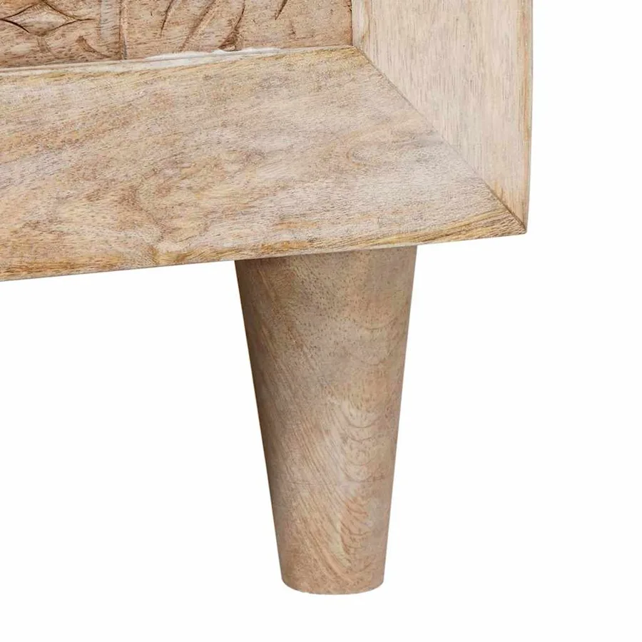 Table basse Blanc 80 x 54 x 40 cm Bois d'ingénierie - 8